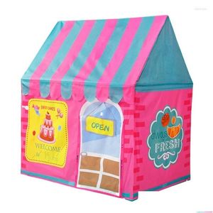 Tenten en schuilplaatsen Kinderen Tent Dessert Shop Diy Play Indoor Baby House doen alsof Playhouse Kinderen Portable Drop Delivery Sports buiten Dhf4y