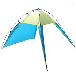 Tentes et abris Grande bâche imperméable à l'eau voile d'ombrage abri solaire camping auvent tente parasol extérieur jardin auvent plage touristique en plein air