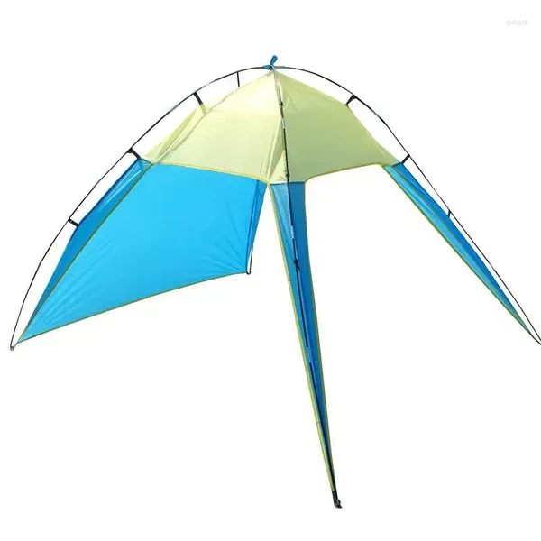 Tiendas de campaña y refugios Lona grande Impermeable Sombra Vela Refugio para el sol Camping Toldo Tienda Sombrilla Jardín al aire libre Canopy Playa Turista al aire libre