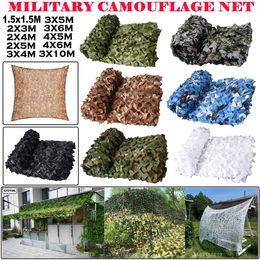 Tentes et abris Filet de camouflage militaire chasse jardin gazebo auvent de voiture blanc vert noir jungle désert couleur 4x5m3x5m2x2m 230617