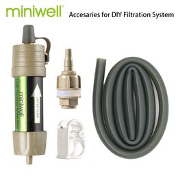 Tenten en Schuilplaatsen Miniwell L630 Persoonlijke Camping Zuivering Water Filter Stro voor Survival of Emergency Supplies 230605