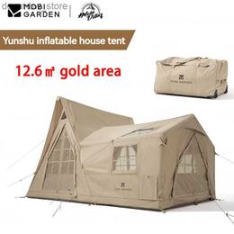 Tentes et abris MOBI Garden Camping Portable Pliant Villa Pliant Villa Tent 12,6 Grand espace 600D Tente imperméable extérieure avec sac de rangement de roues L48