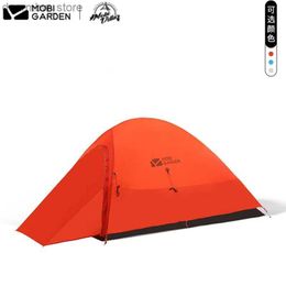 Tentes et abris MOBI Garden extérieur camping 1-2 personnes tente ultra légère 20d gel gel aluminium TenteproofPer proove tente tente Light Riding L48