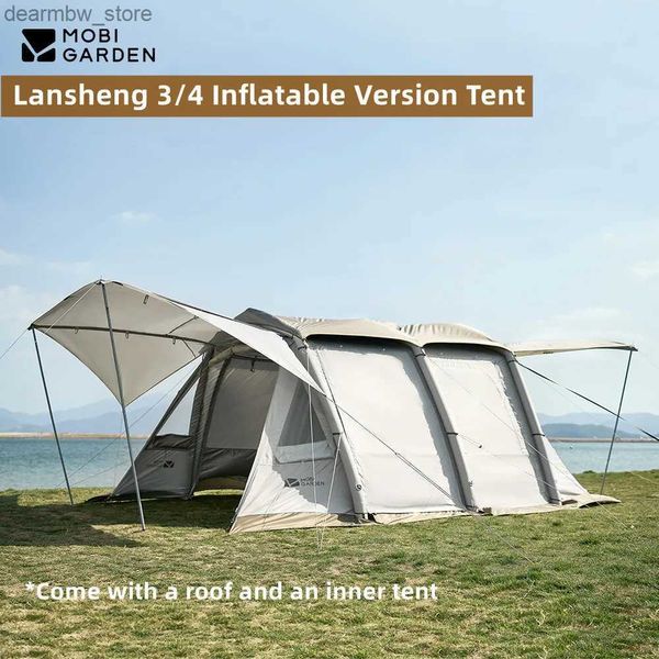 Tentes et abris MOBI Garden Outdoor Camping Lansheng 3/4 Colonne Air Tent gonflable Version Famille Travel Tent L48