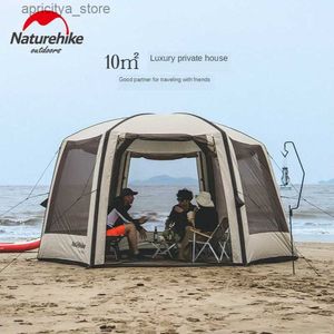 Tentes et abris Naturehike 2020 nouvelle tente gonflable hexagonale nid de nuage pergola gonflable protection solaire anti-pluie tente de camping PK Fallstreak Hole24327