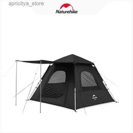 Tentes et abris Naturehike 2023 Nouvelle tente automatique Ango pour trois personnes Camping en plein air Portable à ouverture rapide Tente de protection solaire imperméable en caoutchouc noir 24327