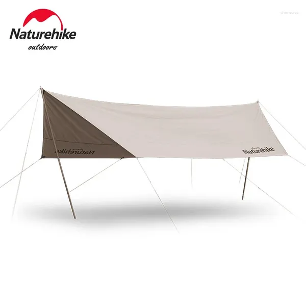 Tentes et abris NatureHike 5-8 personnes Tissu de coton extérieur Grande canopée hexagonale Pergola Camping auvent Jardin Sunshade