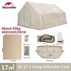 Tentes et abris NatureHike Air 17.2 Glamping Plamping Tente de tente de luxe Residentiel étanche peut accueillir 4 voyages de camping en plein air familial Q240511