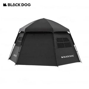 Tentes et abris Naturehike Blackdog Tente d'extérieur automatique OUVERTURE HEXAGONNE HEXAGONNELLE VINYLE PROPAGNE VINYLE CAMPING TOURISMQ240511