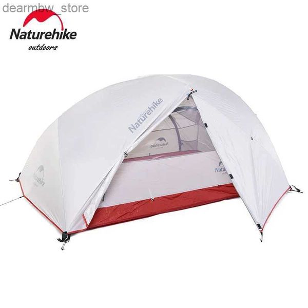 Tentes et abris Naturehike Camping Tent Star River 2 Personnes Dome Tent Double couche Ultralight Backpacking Tent imperméable Tente de voyage en plein air L48