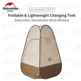 Tentes et abris Naturehike Camping ultraléger rapide construction automatique tente vestiaire 1 personne 267 kg toilette extérieure pliable portable Pu1000Mm J230223
