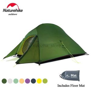 Tenten en schuilplaatsen Naturehike Cloud Up 1 2 3 persoons kampeertent 20D nylon Ultralicht waterdicht Wandeltent Buitenstrandtent Backpacktent 240322