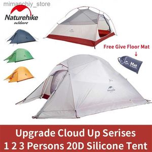 Tentes et abris Naturehike Cloud Up 1 2 3 Tente de camping ultralégère Sing Doub Trip Peop Tente Voyage en plein air Randonnée 3-4 saisons Doub Layer Q231115