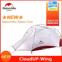 Carpas y refugios NatureHike-Cloudup-Wing Ultralight Outdoor Camping Camping Tabet Cubado de nylon Doble capa impermeable para 2 personas