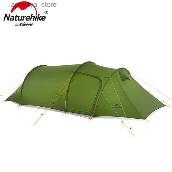 Carpas y refugios Naturehike Carpa ultraligera de alta calidad para 3-4 personas Carpa para acampar de tela 20D / 210T con un dormitorio y una sala de estar 24327