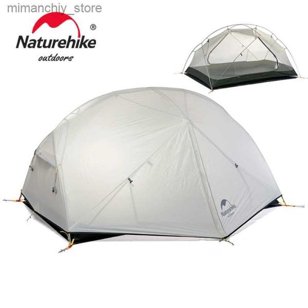 Tentes et abris Naturehike Mongar 2 Tente Tente de randonnée pour 2 personnes Tente de voyage ultralégère 20D Tente de camping en plein air de survie de randonnée imperméable Q231115