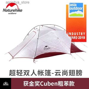 Tenten en schuilplaatsen Naturehike New Arrival Cloud Up Wing Cuben Fiber 2-persoons kampeertent Ultralight 15D ProfssIoneel Azië Outdoor Gold Award Tent NH24327