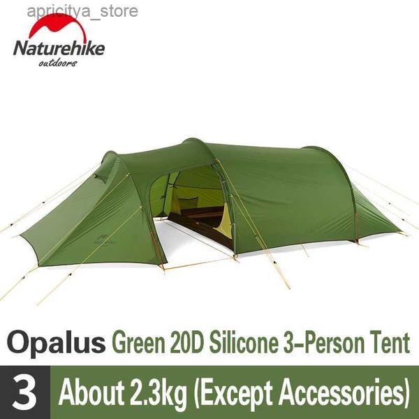 Tentes et abris Naturehike New Opalus Tente tunnel pour 2 à 4 personnes Tente de camping ultra légère pour voyage familial Saison 4 Randonnée Voyage Grand espace Tente portable 24327