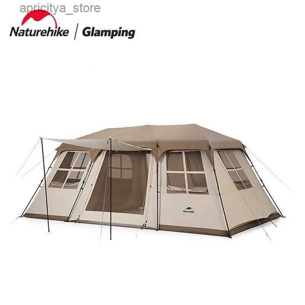 Tentes et abris Naturehike New Village17 Tente automatique Camping en plein air Grand espace Ridge Tente Double Hall Protection solaire étanche Tente automatique 24327