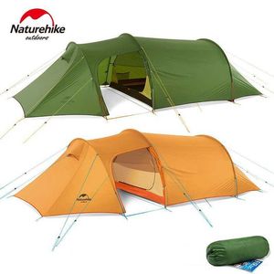 Tenten en schuilplaatsen NatureHike Opalus Tunnel Tent Ultralight Camping 2-3 Familie Travel Buiten Wandelen 4 Seasons Waterdicht 3000+Q240511