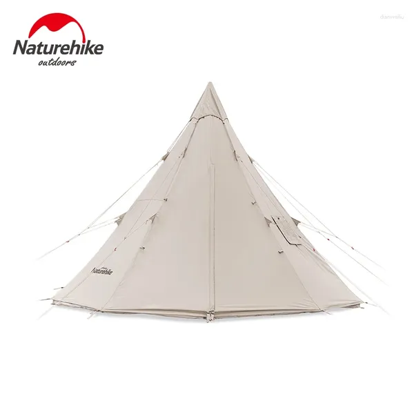 Tentes et abris Naturehike extérieur grand coton pyramide tente respirant chimney espace de camping barbecue de camping pour 2-4 personnes nh20zp002