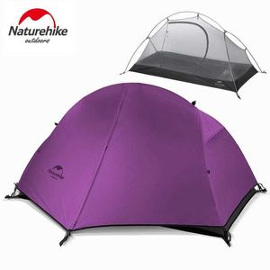 Tents and Shelters Naturehike tente ultralight 3 saison étanche 20D 210T Randonnée 1 personne sac à dos extérieur plage camping tenteq240511