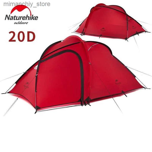 Tentes et abris NatureHike Amélioration de la famille Hiby Tent 20D Fabric de silicone imperméable Doub-couche 3 Personne 4 Saison Tent de camping One Room One Hall Q231117