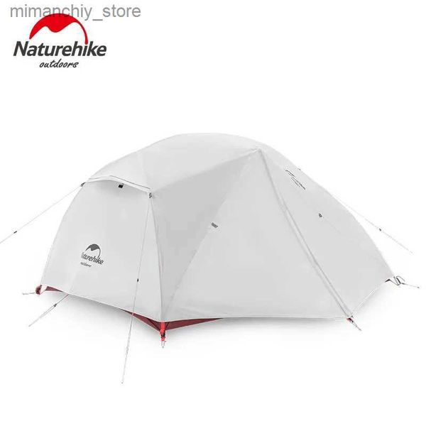 Tiendas de campaña y refugios Naturehike actualizado Star River 2 20D Tela de silicona impermeable doble capa 2 personas 4 estaciones varilla de aluminio tienda de campaña al aire libre Q231115