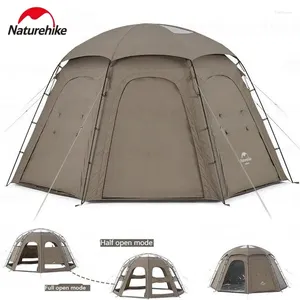 Tenten en schuilplaatsen Naturehike waterdichte campingtent voor 4 personen buiten katoen tarps grote evenementen familie Fast Barbecue Cabin Smilodon