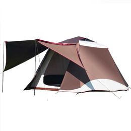 Tenten en schuilplaatsen Nieuwe campingt Tent Outdoor 46 People Dubbele vinyl regen en zonbescherming Field Camping Big Tent Outdoor Tent J230223