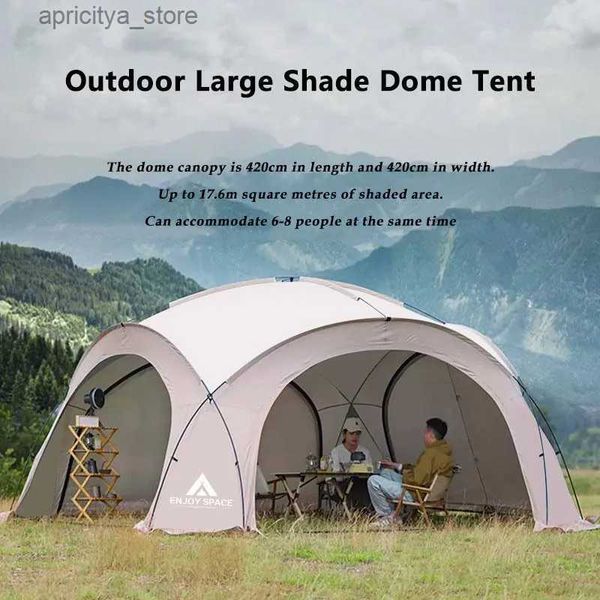 Tiendas de campaña y refugios Nueva cúpula grande para acampar al aire libre de lujo 5-8 personas Cúpula redonda Viaje familiar Picnic Park Sunset Fishing Tent24327