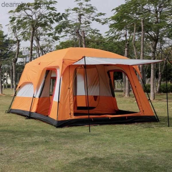 Tentes et abris Nouvelles tentes de camping en plein air en gros grande tente plusieurs personnes deux chambres un salon support renforcé respirant L48