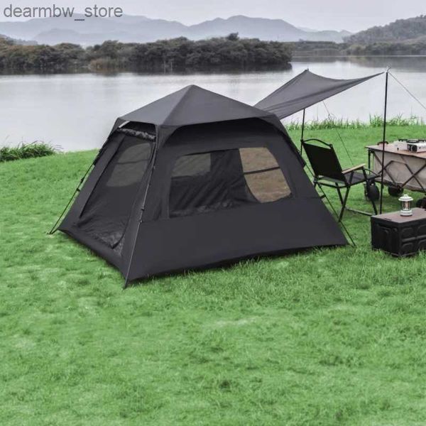 Tentes et abris Nouveau type de camping extérieur entièrement automatique de la tente de tente de noir de tente