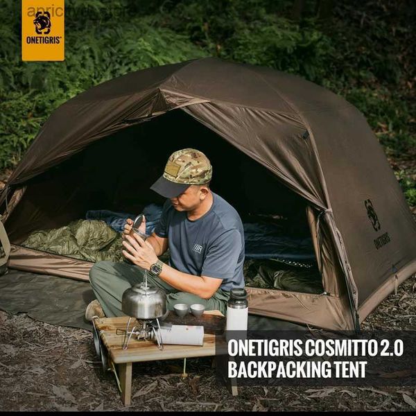 Tiendas de campaña y refugios OneTigris COSMITTO 2.0 Tienda de campaña tipo mochila para 3 estaciones Fácil configuración Tienda de campaña instantánea para 2 personas para senderismo Trekking Pesca24327