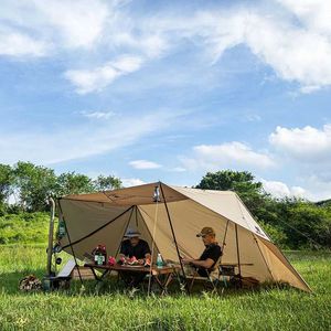Tenten en schuilplaatsen Onetigris ROC Shield Bushcraft Tent kunnen worden uitgerust met een kampeeropvangpoolstrand voor landelijke vakantiesq240511