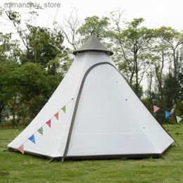 Tenten en schuilplaatsen Outdoor Camping Indianentent Tipi 3-5 personen Windbestendig Campingluifel Nieuwe Pergola Torentent Q231117