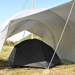 Tenten en schuilplaatsen Outdoor Camping Achter Luifel Zonneschaduw voor patio achtertuin Tent met UV 50 Coating Pu4000 Waterdichte stof 4 seizoenen