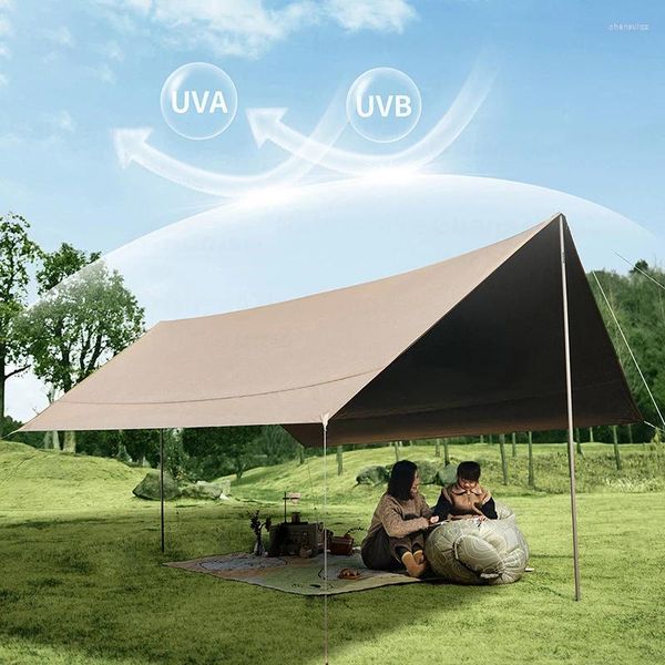 Carpas y refugios Suministros para el campamento al aire libre Canopy de viaje impermeable anti-UV portátil Suministros de protección solar