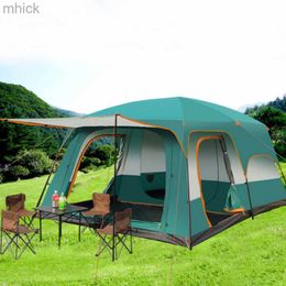 Tenten en schuilplaatsen Outdoor Camping Tent draagbare reistent met grote ruimte voor 5 tot 8 personen weerbestendige familie 2 slaapkamers