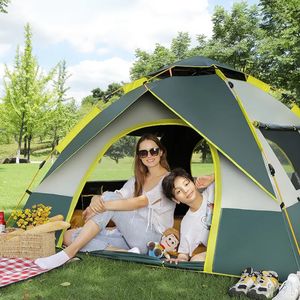 Tentes et abris Tente de Camping en plein air ouverture automatique rapide pare-soleil étanche abri de pique-nique sans construction plage familiale grand espace 231018