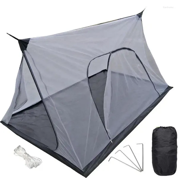 Tentes et abris en extérieur camping étanche à l'oxford moustique moustique tente légère pliable anti-insec