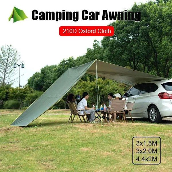 Tiendas y refugios al aire libre Cola lateral de la cola del toldo para acampar Parasols sombra de vela protector solar PU2000 impermeables anti-uv Sunshades tenda