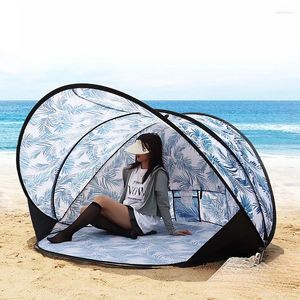 Tentes et abris extérieurs portables à ouverture rapide de plage tente solaire abri de camp de camping teinte