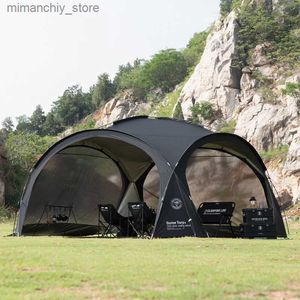 Tentes et abris Auvent enduit d'argent extérieur imperméable à la pluie et à la protection solaire Auto-conduite PU3000MM Camping étanche Parasol Tente Balle Tente Dôme Q231115