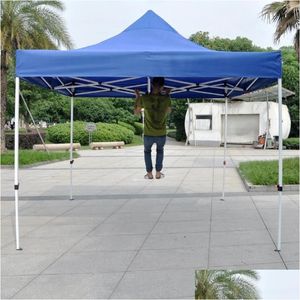 Tiendas de campaña y refugios Tienda al aire libre Top Er Oxford Gazebo Techo Tela Impermeable Cam Garden Party Toldos Canopy Sun Shelter Only Drop Del Dhlj8