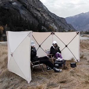 Tentes et abris Pare-vent extérieur Camping Tissu en coton Écran froid Coupe-vent Garder au chaud Pique-nique Pêche Abri de voiture Tente Plage Abri vent Tente J230223