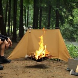 Tenten en schuilplaatsen buitenruiten BBQ Flame Retardant Cloth Forn Burner Shelter Shelter Camping Camping Campfire Windscherm Wind Break Wall