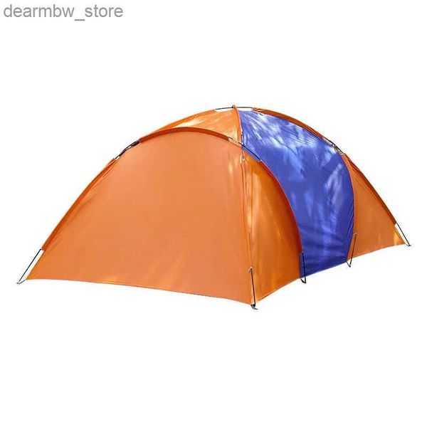 Tentes et abris à l'extérieur deux chambres une tente de camping vivant 3-4 personnes pluviement vent soleil uv protection alpinique de plage tente l48