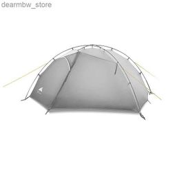 Tentes et abris à l'extérieur Personne double ultralier 15D Silicon En revêtement Bilayer Abroofroping and Windproof Camping Cross Tent L48 L48
