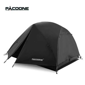 Tentes et abris Pacoone Ultralight 20D Nylon Camping Tent sacable Bicycle de bicycle imperméable Randonnée extérieure NEWQ240511